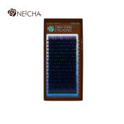 Ресницы двухцветные NEICHA Black-Violet 16 линий MIX