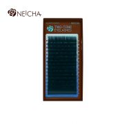 Ресницы двухцветные NEICHA Black-Green 16 линий MIX