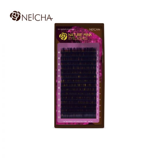 Ресницы черные NEICHA NATURE Mink 12 линий MIX
